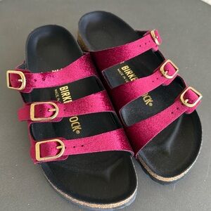 Birkenstock Florida Velvet Sandals Size 36 Narrow :  NEVER WORN!